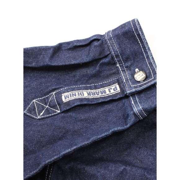 PJ Mark Denim Shirt XL 100% Cotton Mens Long Sleeve Button-Up Casual Workwear - Picture 8 of 11